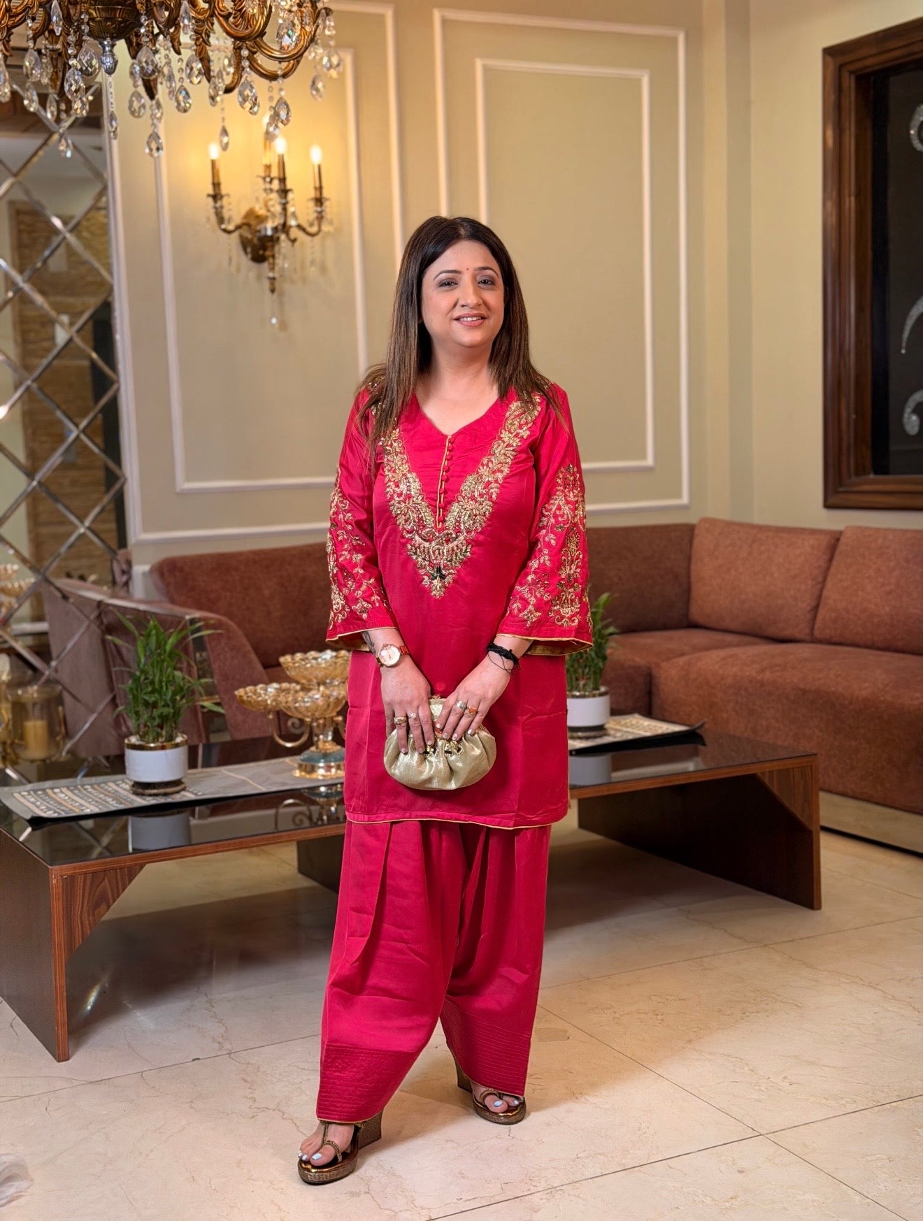 Rani Noor Embroidered Suit Set