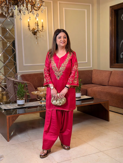 Rani Noor Embroidered Suit Set