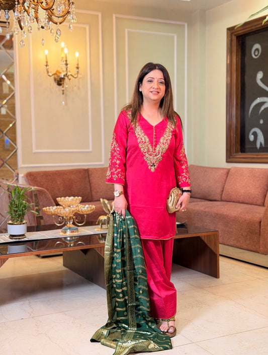 Rani Noor Embroidered Suit Set