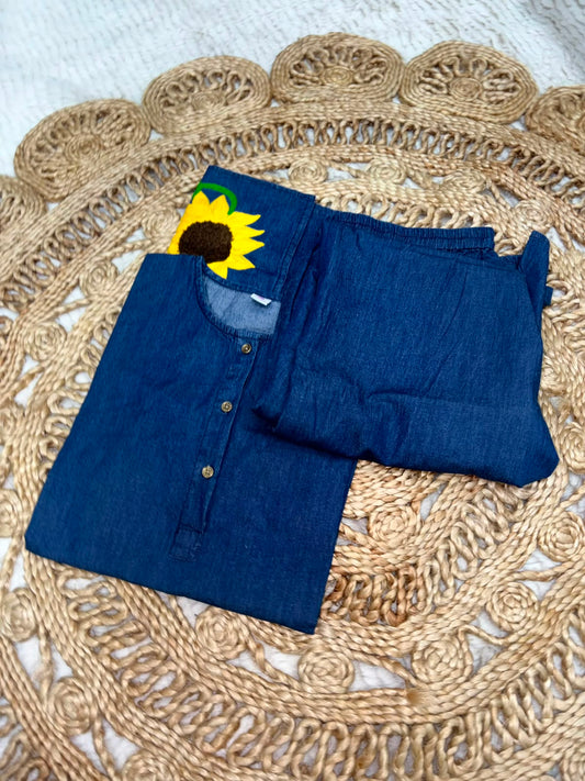 Midnight Sunflower Co-ord set