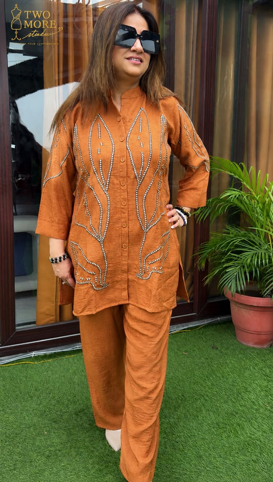Sienna Leaf Mirror Co-ord Set