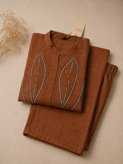 Sienna Leaf Mirror Co-ord Set