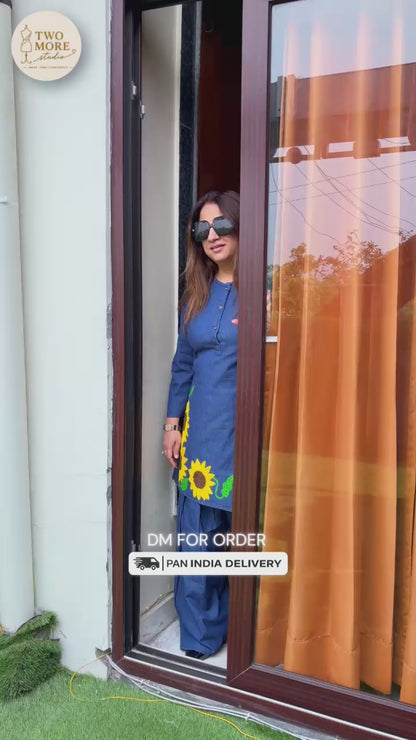 Midnight Sunflower Co-ord set