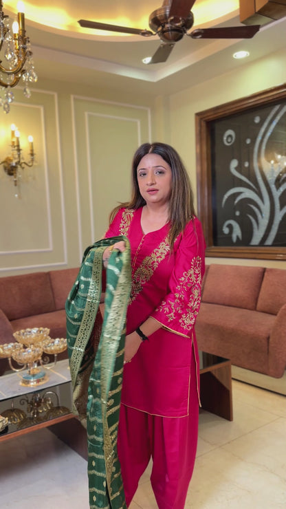 Rani Noor Embroidered Suit Set