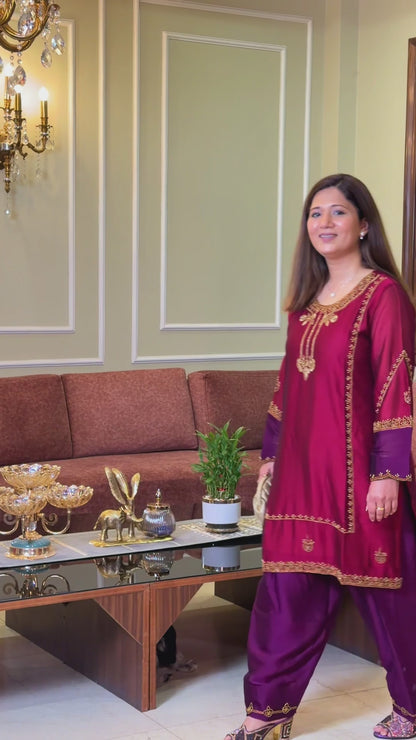 Royal Ruby Grace Suit Set